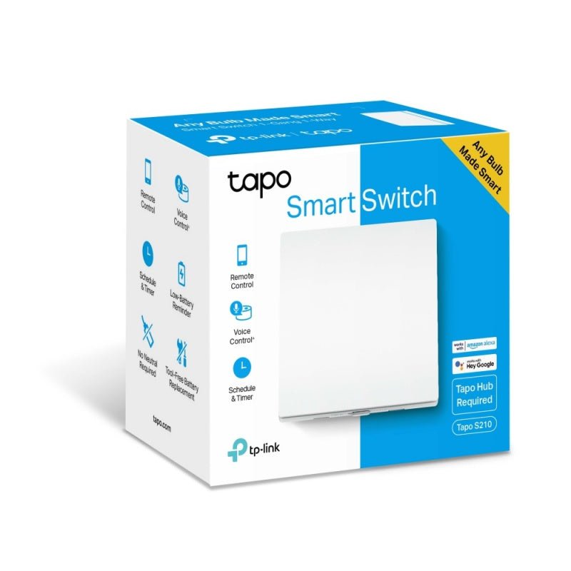 Tapo S210 Smart Light Switch 1-Gang 1-Way - E/SAV MONITORS/PLUGS - Beattys of Loughrea
