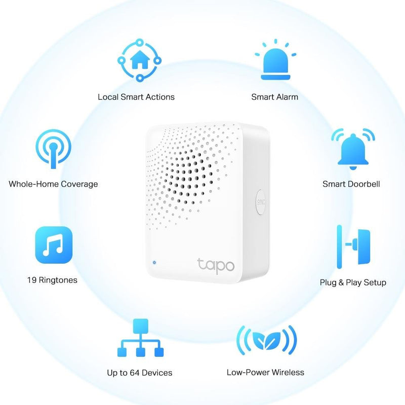 TP-Link Tapo H100 Smart Iot Hub With Chime - SECURITY CAMERA/ PRODUCTS - Beattys of Loughrea