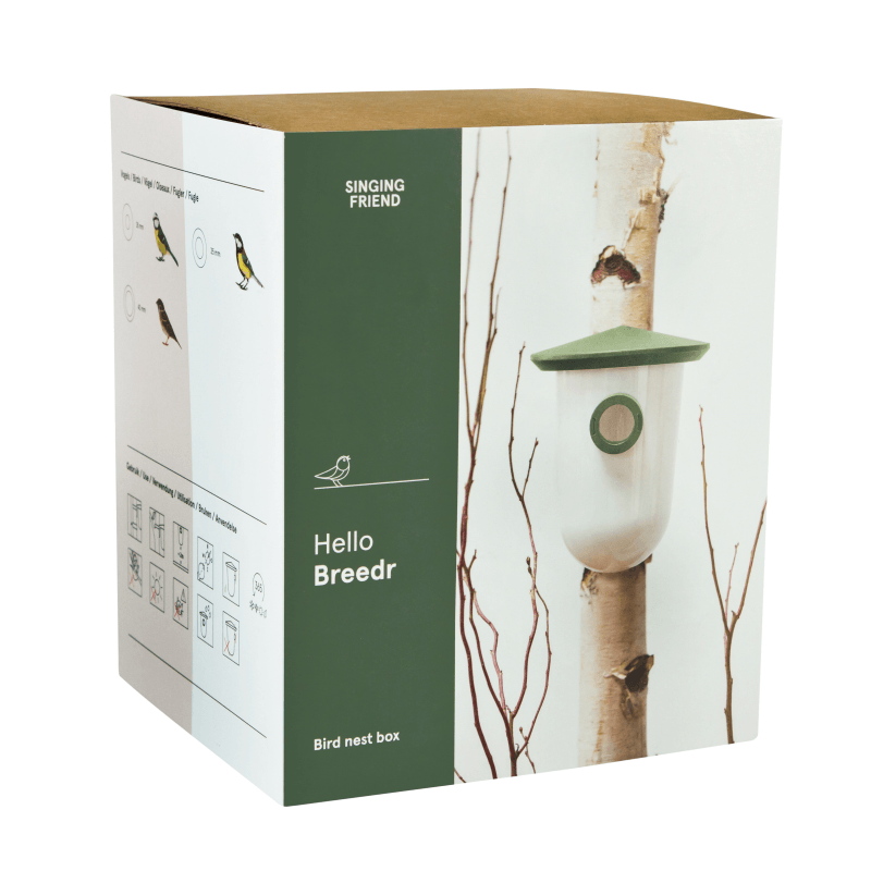 Singing Friend Breedr Bird Nesting Box Green - BIRD HOUSE/ FEEDERS - Beattys of Loughrea