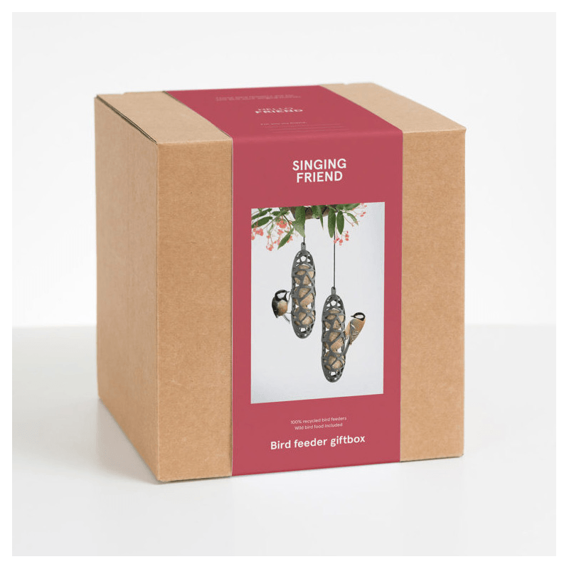 Singing Friend Giftbox Sam x2 & Suet Balls x12 - BIRD HOUSE/ FEEDERS - Beattys of Loughrea