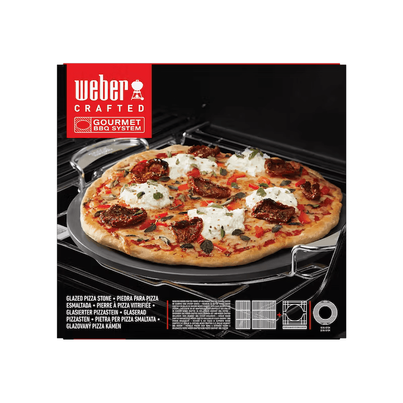 Weber Crafted Gourmet BBQ System Glazed Pizza Stone - BBQ FUEL BBQ TOOLS, ACCESSORIES , TENT PEGS - Beattys of Loughrea