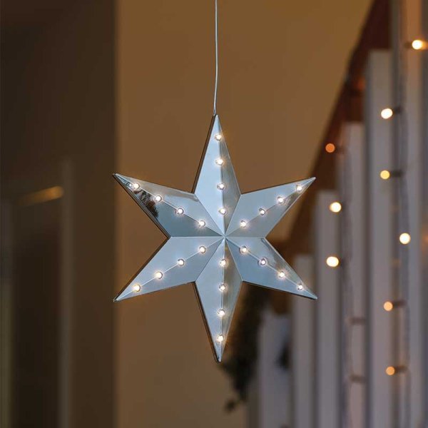 Shooting Star! - Silver Battery Operated - XMAS ROOM DECORATION LARGE AND LIGHT UP - Beattys of Loughrea
