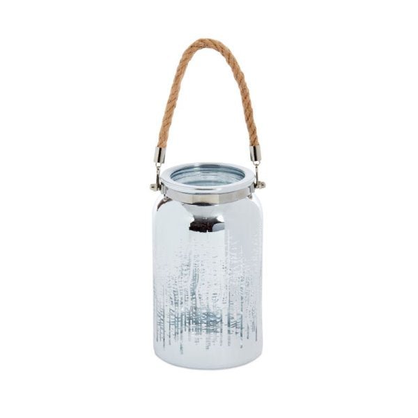 WonderWorld Lantern - Chrome 18cm - XMAS LANTERNS/ BOTTLES - Beattys of Loughrea