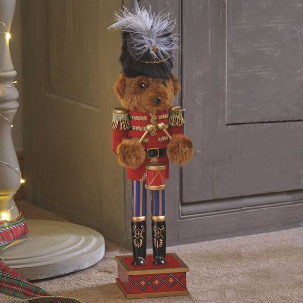 Teddy Parade! Christmas Ornament 38cm - XMAS CERAMIC WOOD RESIN GLASS ORNAMENTS - Beattys of Loughrea