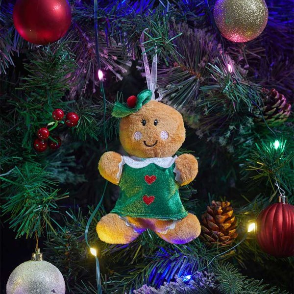 Gingerbread Girl Pendant 10cm - XMAS BAUBLES - Beattys of Loughrea
