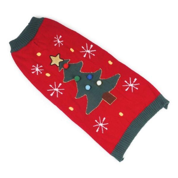 Pets Christmas Jumper TreeMagic - 45cm - XMAS CLOTHING Christmas clothing human and pet - Beattys of Loughrea