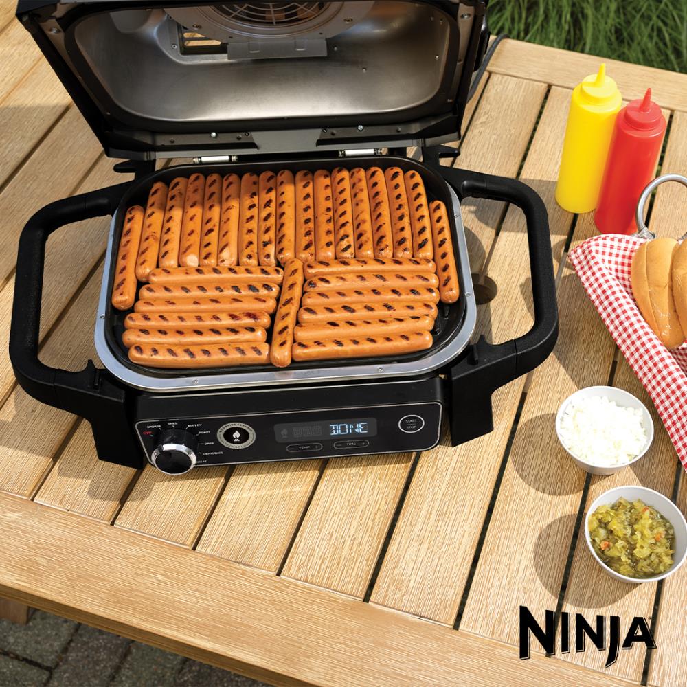 Ninja Woodfire Electric Outdoor BBQ Grill & Smoker | OG701UK - DEEP FAT FRYERS/ AIR FRYER - Beattys of Loughrea