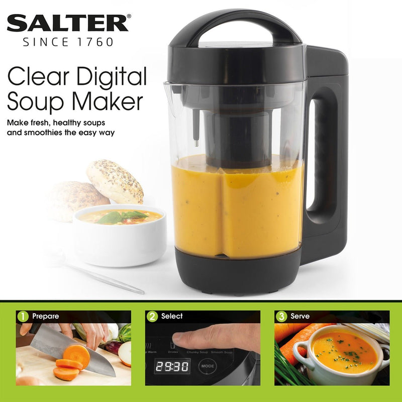 Salter Healthy Soup & Smoothie Maker 900W - LIQUIDISERS - Beattys of Loughrea