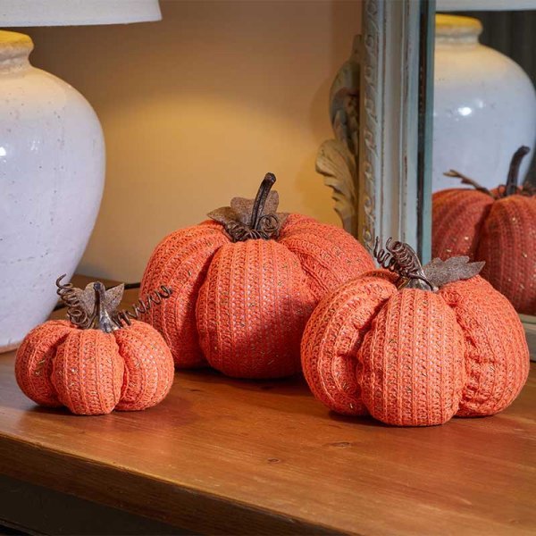 Decor Pumpkin 13cm - SOLAR / GARDEN ORNAMENTS - Beattys of Loughrea
