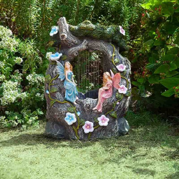 Fairy Rainfall Solar Powered Water Feature - SOLAR / GARDEN ORNAMENTS - Beattys of Loughrea