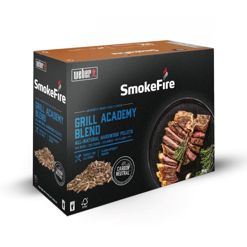 Weber Grill Academy Blend All-Natural Hardwood Pellets 8Kg - BBQ - CHARCOAL - Beattys of Loughrea