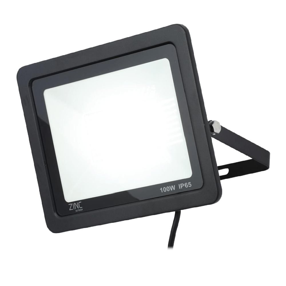 Forum Zinc Otley Slimline LED IP65 Floodlight - 100w - OUTDOOR LIGHTS - Beattys of Loughrea