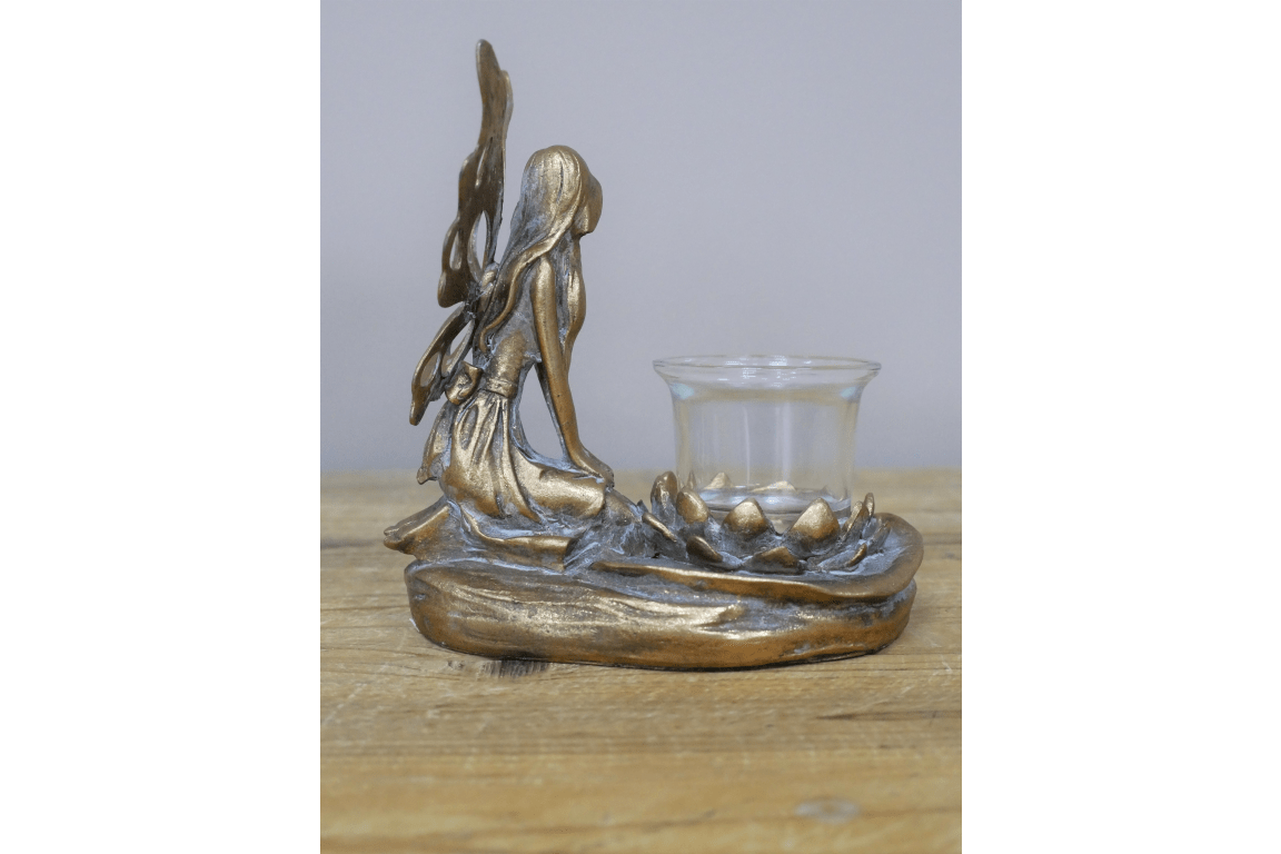 Fairy Tealight Holder 15.5cm - CANDLE HOLDERS / Lanterns - Beattys of Loughrea