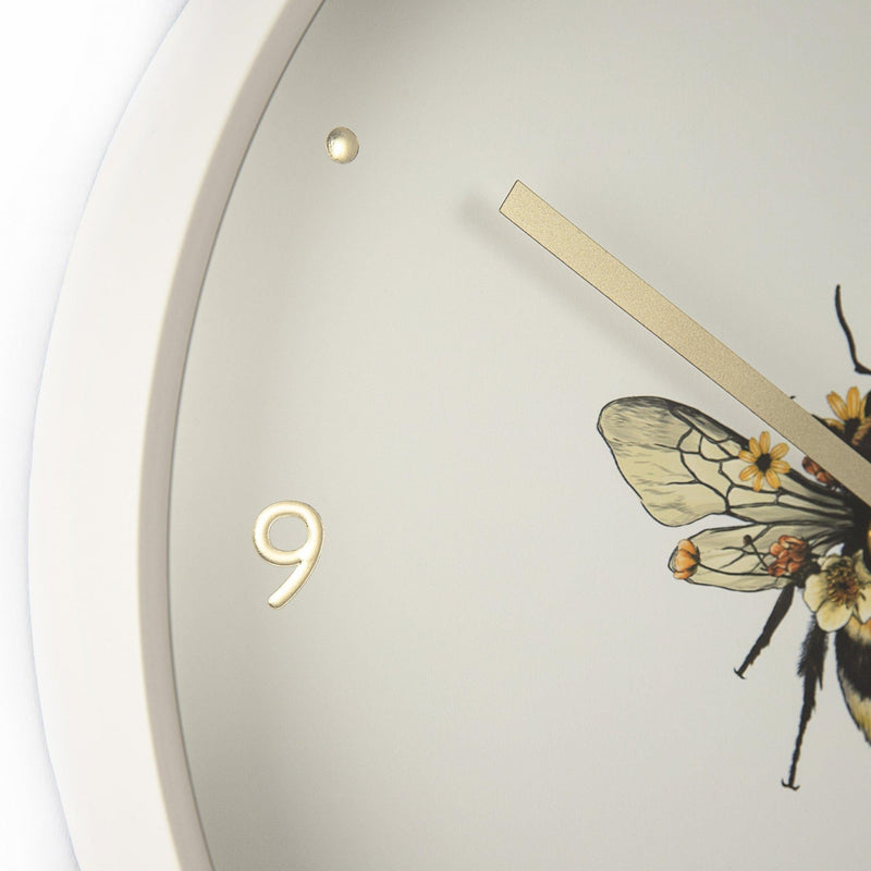 Thomas Kent 12" Bee In Bloom Wall Clock - CLOCKS - Beattys of Loughrea