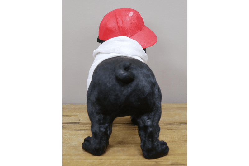 Dog With Baseball Cap Ornament 21cm - CANDLE HOLDERS / Lanterns - Beattys of Loughrea