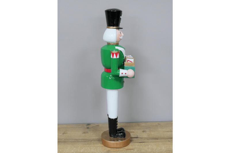 Christmas Countdown Nutcracker Soldier 45cm - XMAS CERAMIC WOOD RESIN GLASS ORNAMENTS - Beattys of Loughrea