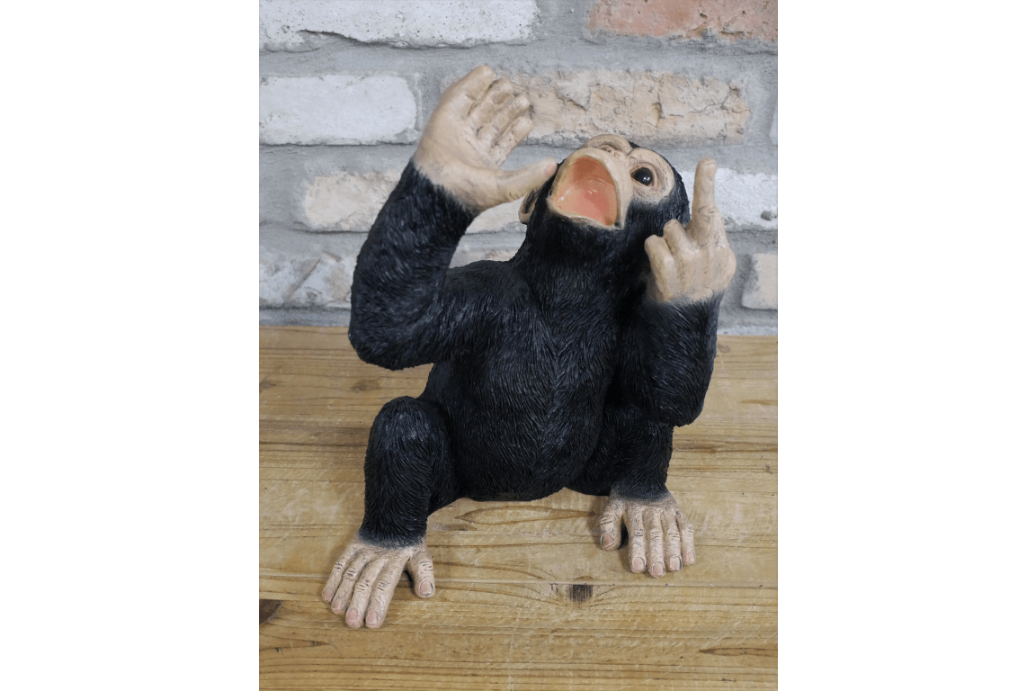 Up Yours Monkey Wine Holder 30cm - WINE RACKS - Beattys of Loughrea