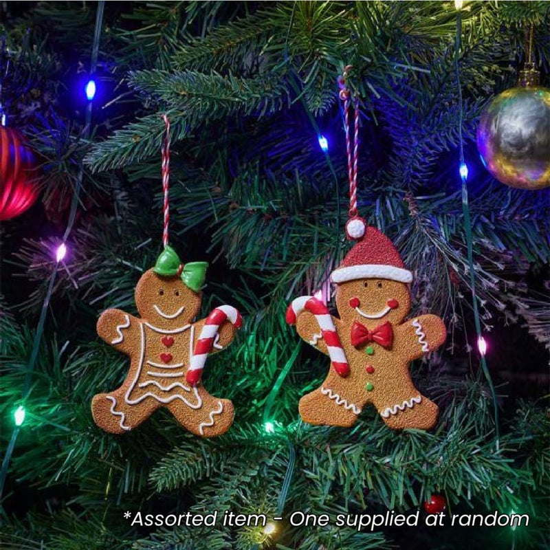 Gingerbread Person Tree Decoration - One Supplied* - XMAS BAUBLES - Beattys of Loughrea
