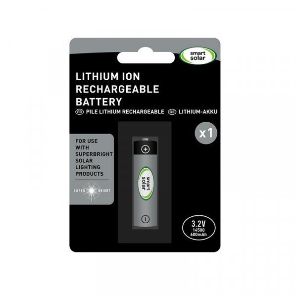 Rechargeable 14500 3.2V li-ion 600mAh Battery 1 pack - BATTERIES - Beattys of Loughrea