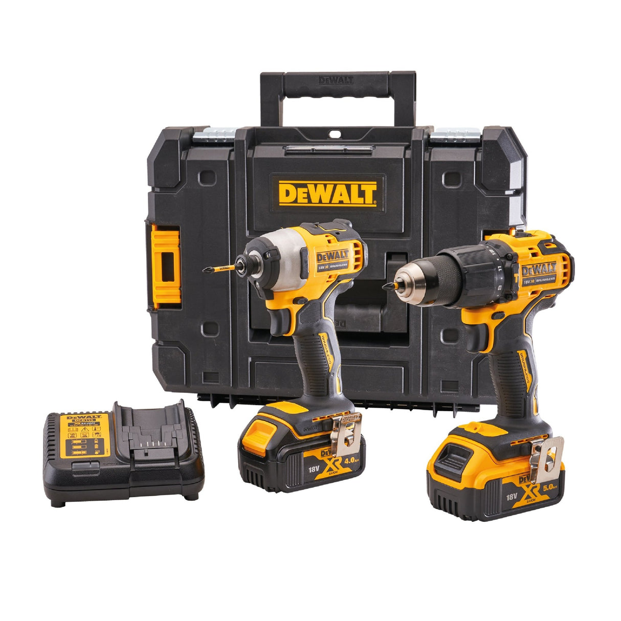 DeWalt 18V XR Brushless Combi Drill & Brushless Impact Driver Twin Pack - Beattys of Loughrea | www.beattys.ie