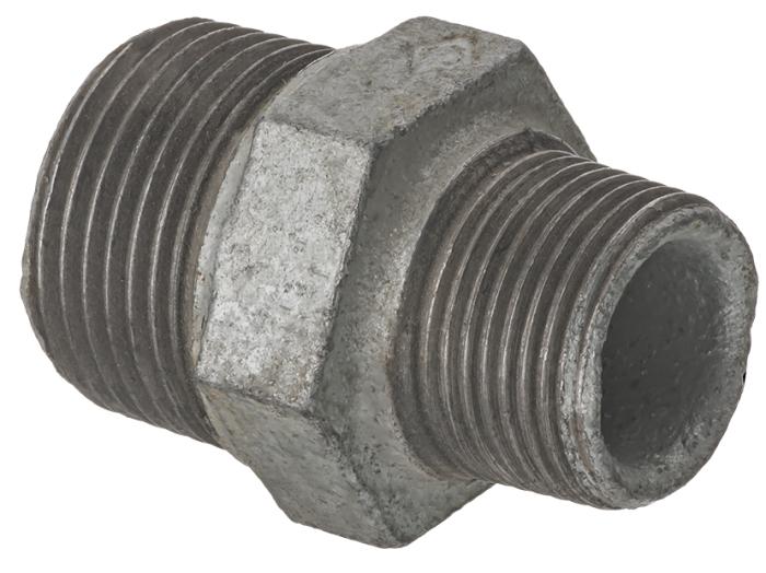 1In X 3/4In Gb Nipple - BBS BLACK/GALV FITTINGS - Beattys of Loughrea