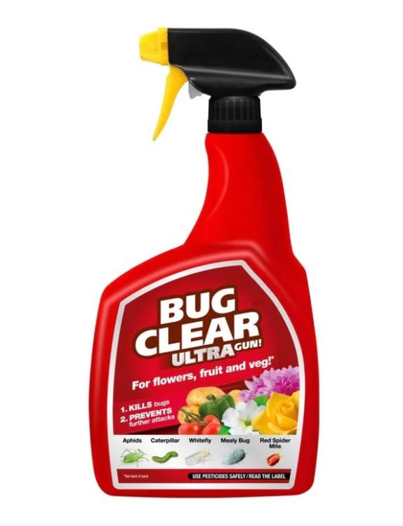 1L Bug Clear Fruit & Veg Ultra Gun - INSECTICIDE/SMOKE CANE - Beattys of Loughrea