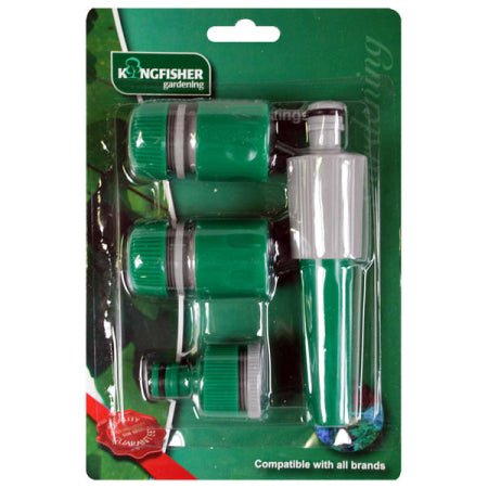Kingfisher Garden Hose Spray Nozzle Starter Set - HOSE ACCESSORIES - Beattys of Loughrea
