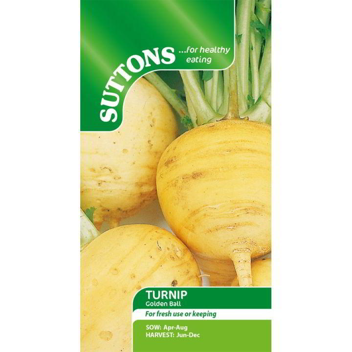 Suttons Turnip Golden Ball 183016 - SEED VEG & FLOWER - Beattys of Loughrea