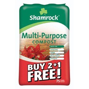 Bord Na Mona 75Ltr Shamrock Multi-Purpose Compost Buy 2 Get 1 Free - COMPOST, PEAT, MULCHES - Beattys of Loughrea