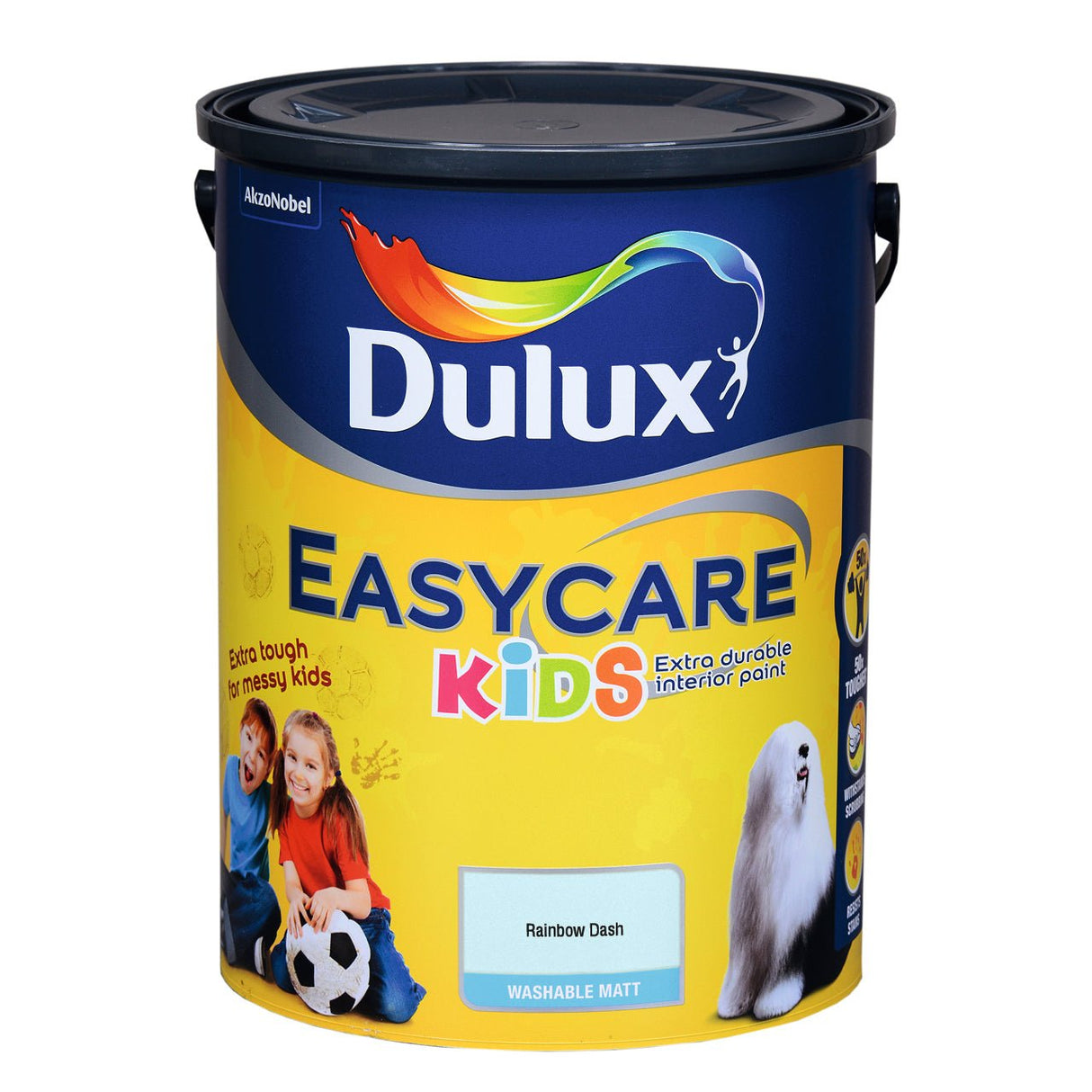 Dulux Easycare Kids 5L Rainbow Dash - READY MIXED - WATER BASED - Beattys of Loughrea