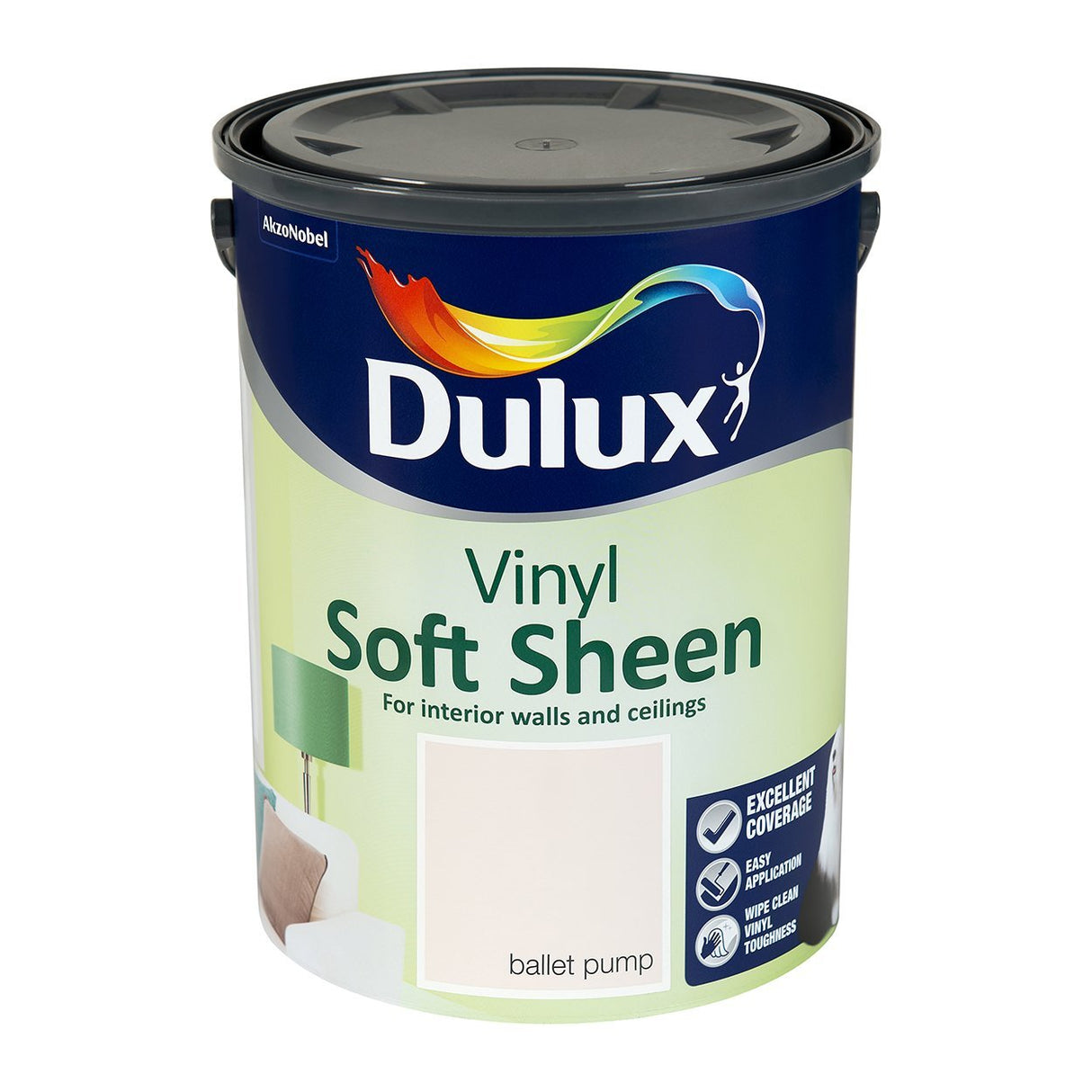 Dulux Soft Sheen 5L Ballet Pump Dulux - READY MIXED - WATER BASED - Beattys of Loughrea