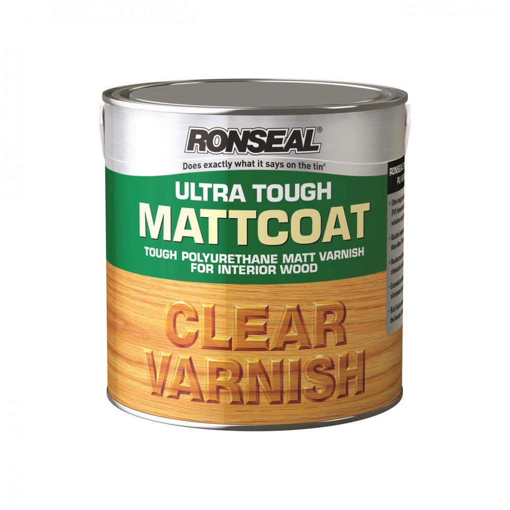 Ronseal Ultra Tough Varnish Matt - 2.5 Litre Clear - VARNISHES / WOODCARE - Beattys of Loughrea