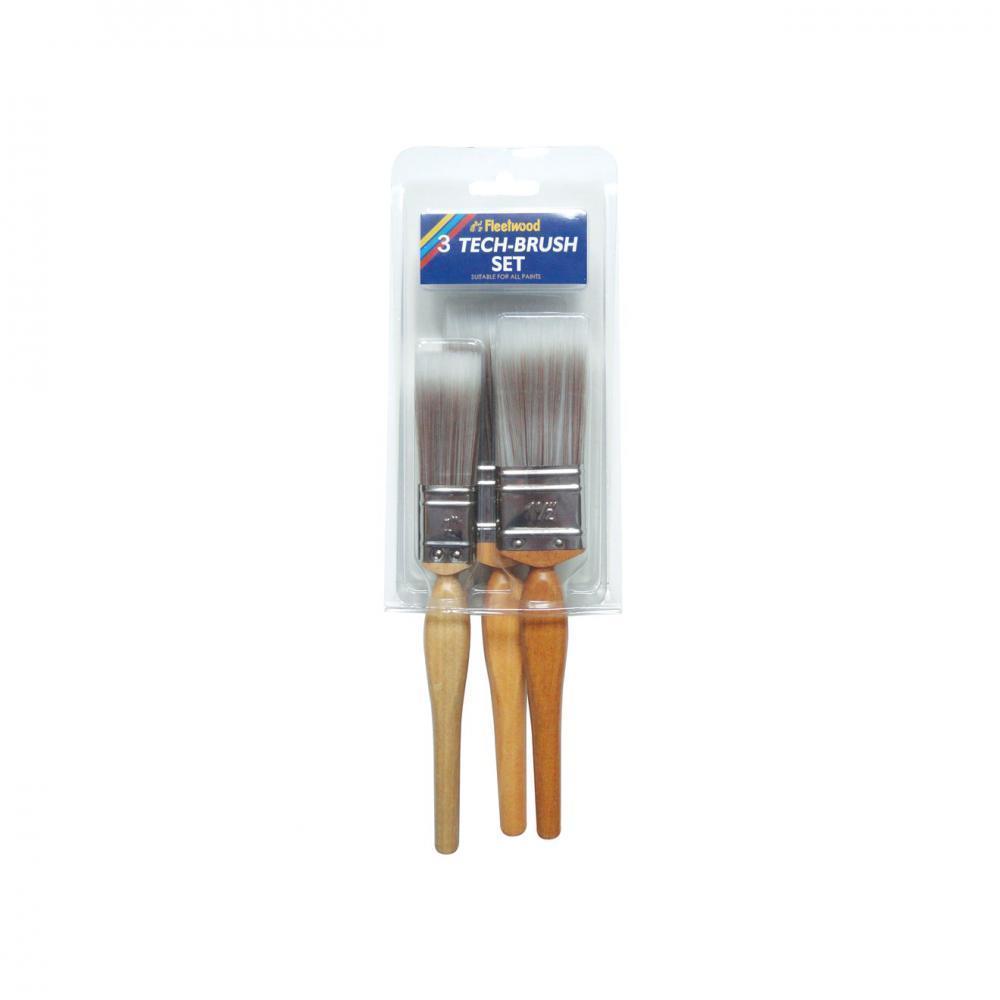 Fleetwood Tech Paint Brush Set - 3 Piece - PAINT BRUSHES - Beattys of Loughrea