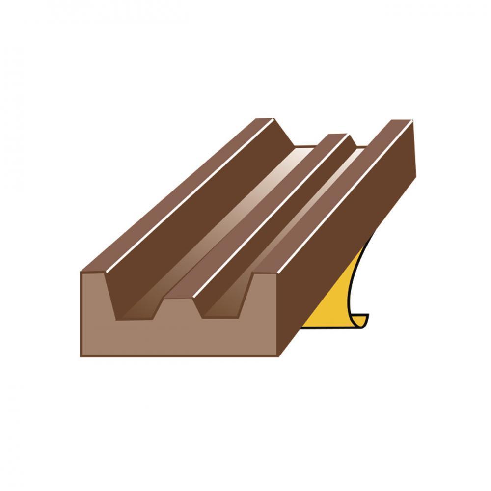 Exitex Brown E Strip Draught Excluder - 5m - DRAUGHT EXCLUDERS - Beattys of Loughrea