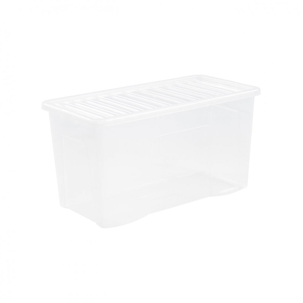 Wham Crystal Storage Box & Lid Clear - 110ltr - Beattys of Loughrea , www.beattys.ie