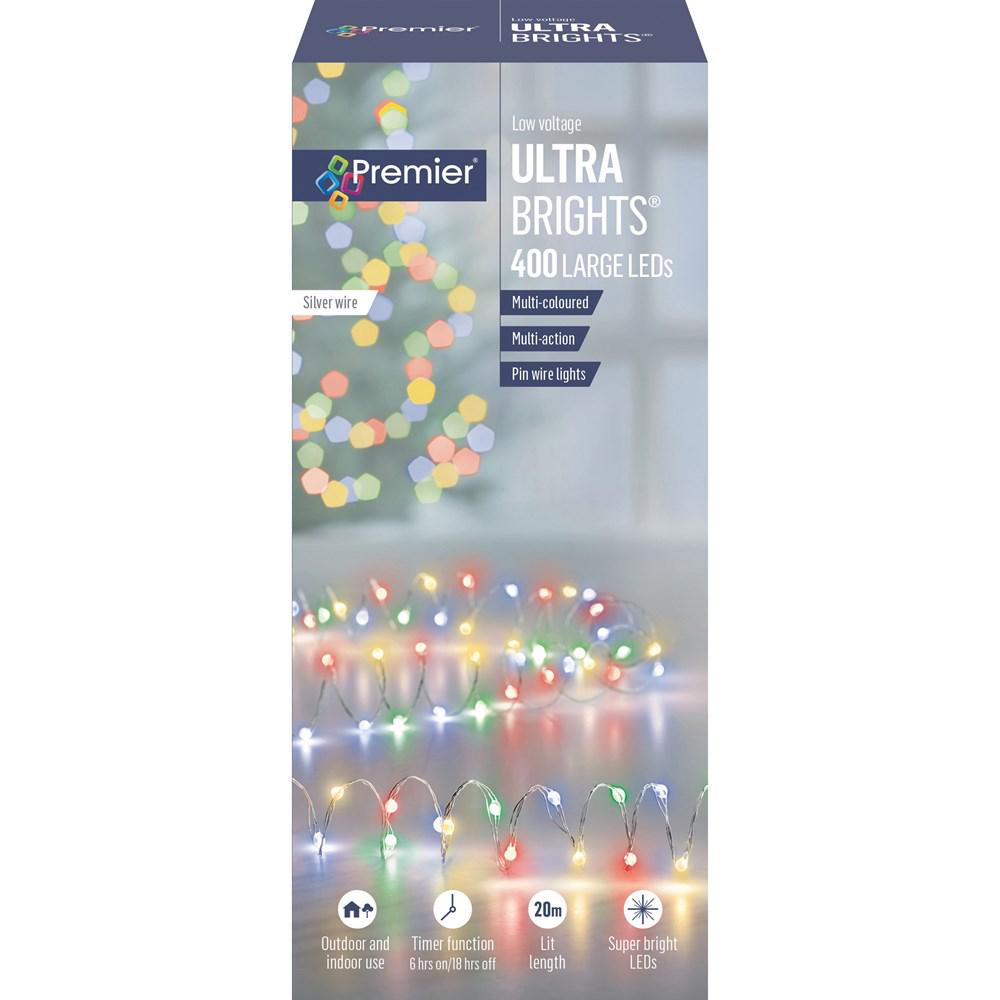 400 LV Large LED Multi-Action Ultrabrights - Multi-Coloured - XMAS LIGHTS LED - Beattys of Loughrea