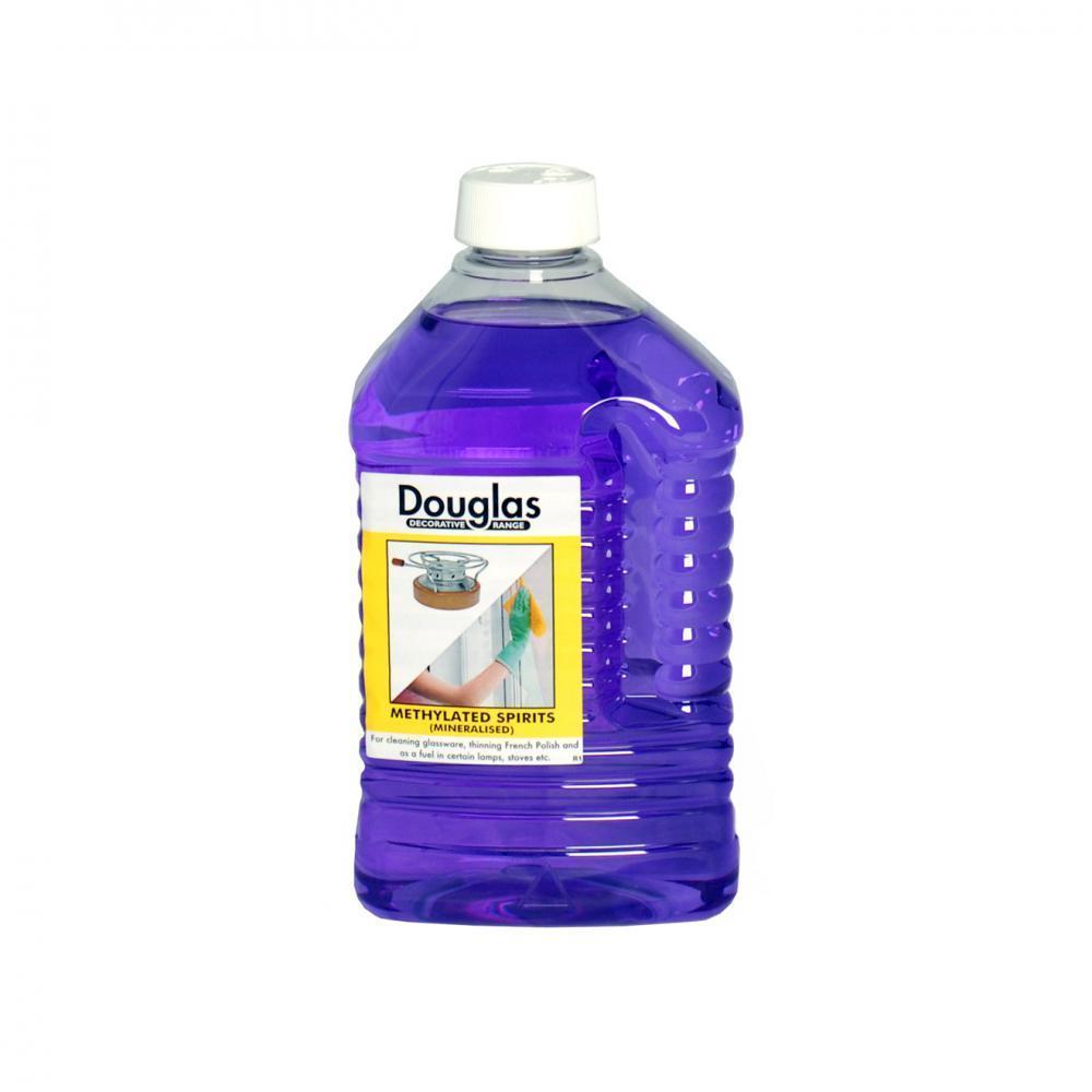 Douglas Methylated Spirits - 2 Litre - WHITE SPIRIT/TURPS/TEAK/LINS - Beattys of Loughrea