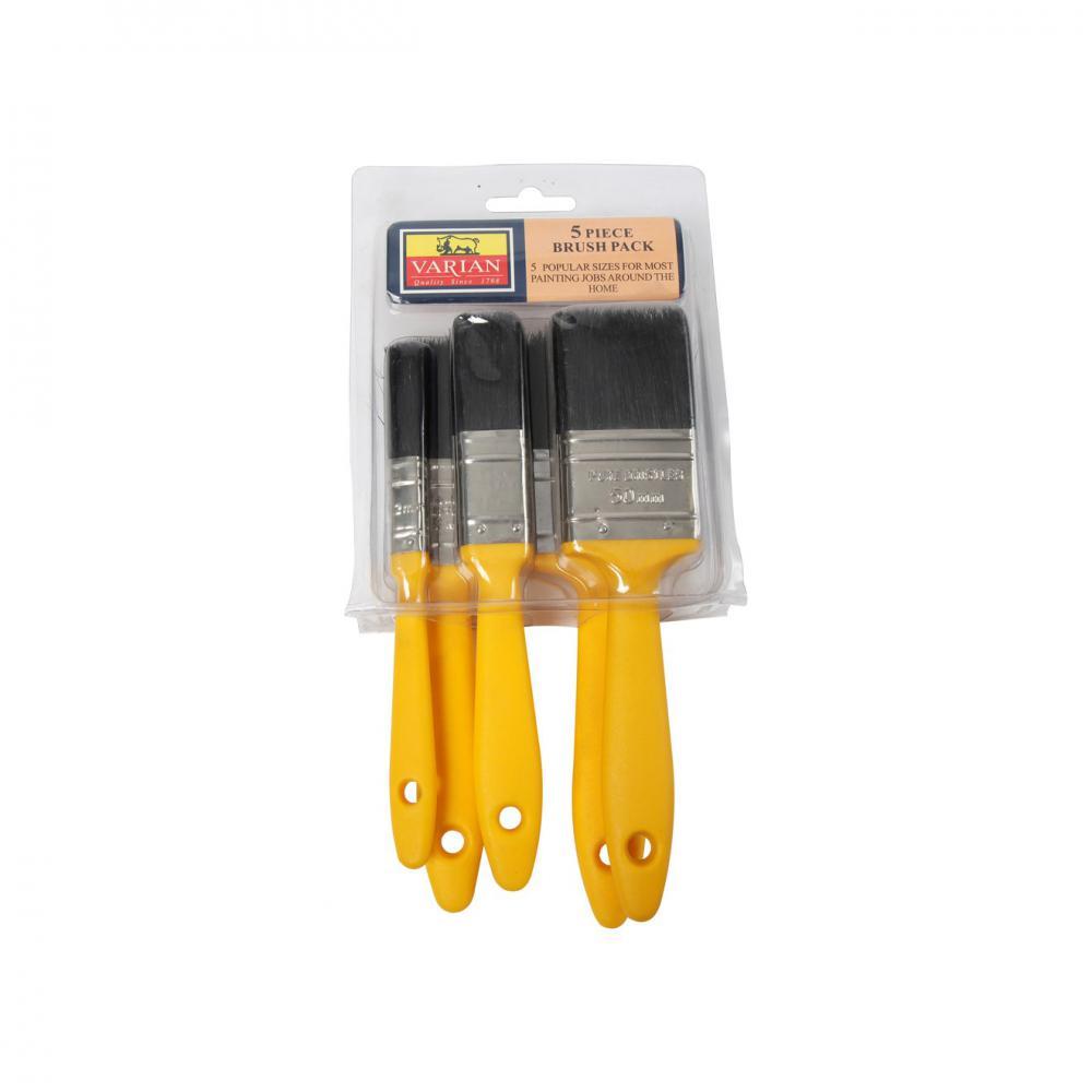 Varian Pure Bristle Paint Brush Set - 5 Piece - PAINT BRUSHES - Beattys of Loughrea