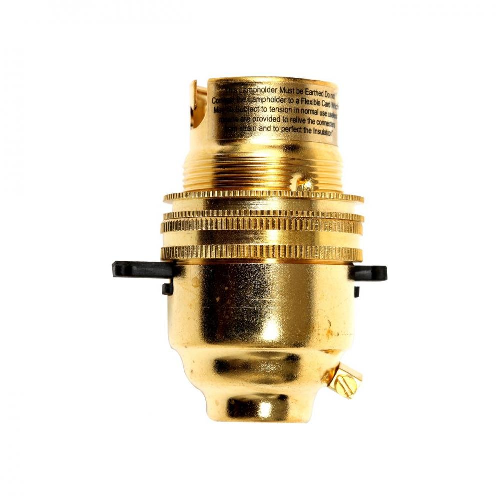 Phoenix Brass Lamp Holder - Switched - BULB HOLDERS/ROSES - Beattys of Loughrea