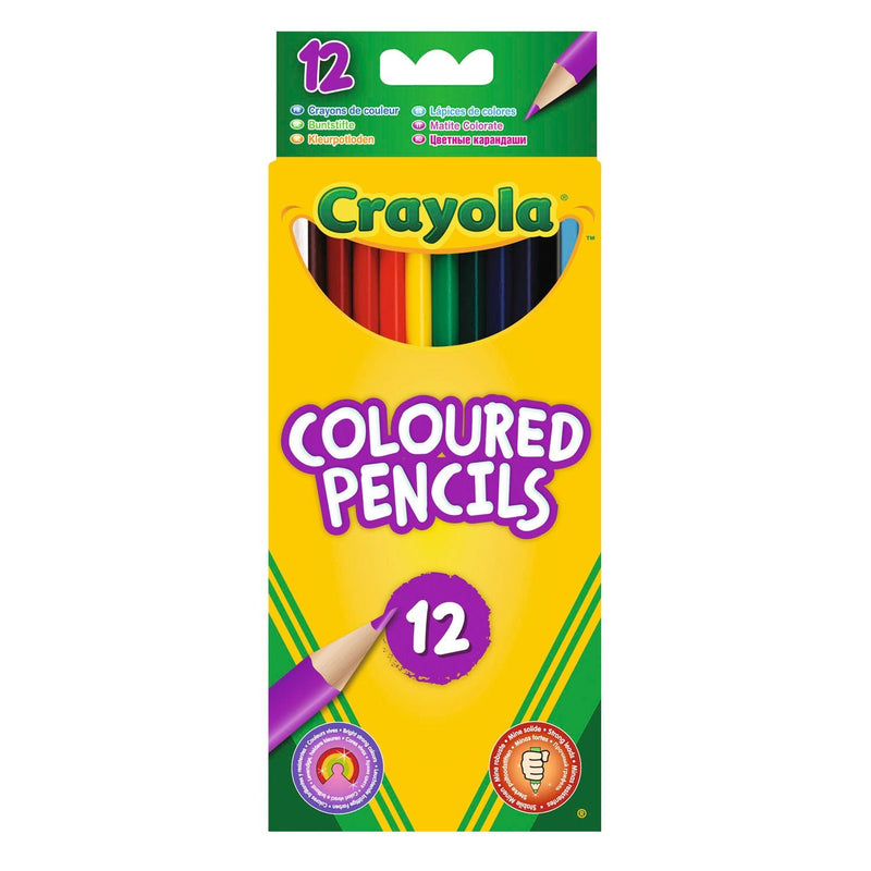 Crayola 12 Coloured Pencils - ART & CRAFT/MAGIC/AIRFIX - Beattys of Loughrea