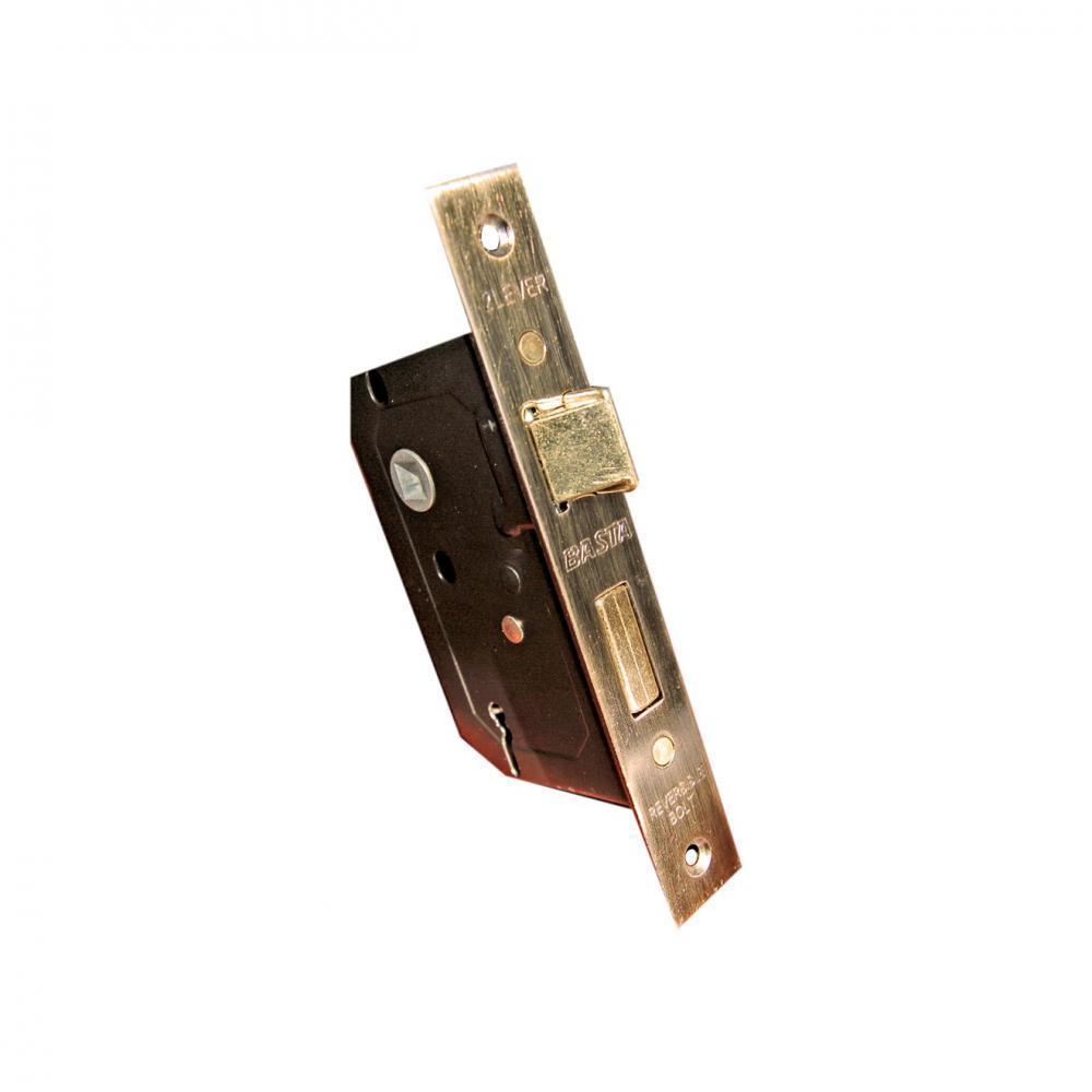 Basta 63mm 2 Lever Lock - Brass - MORTICE LOCKS - Beattys of Loughrea