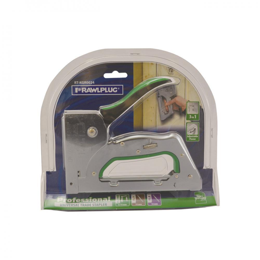 Rawlplug Universal Trade Stapler - RIVETERS/NAIL GUN/STAPLER - Beattys of Loughrea