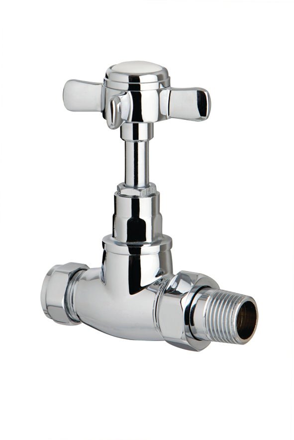 Pair Straight Traditional Radiator Valves BS2020 - RAD VALVES/VENTS/KEYS - Beattys of Loughrea