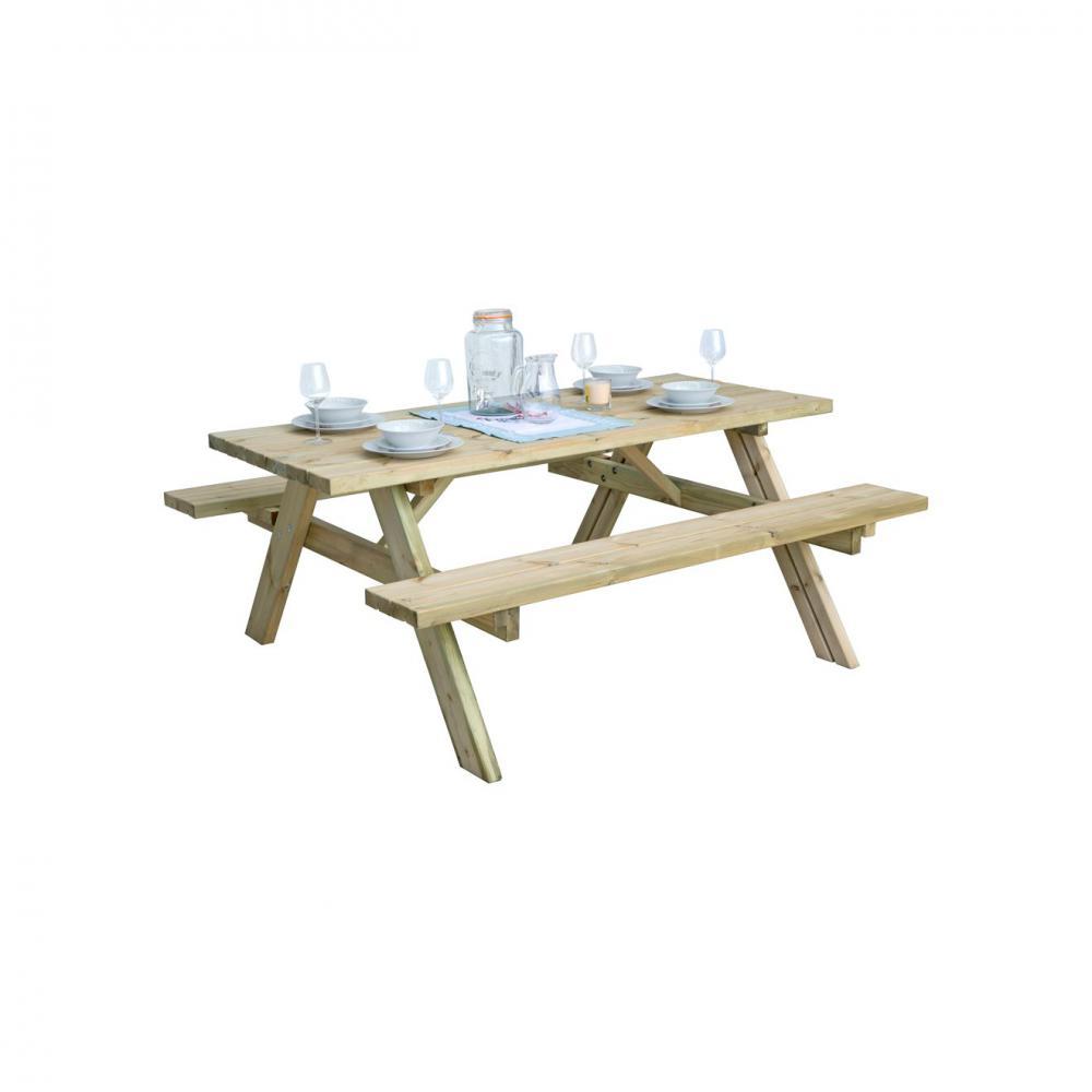 Pressure Treated Heavy Duty Picnic Bench - SINGLE GARDEN BENCH/ CHAIR - Beattys of Loughrea