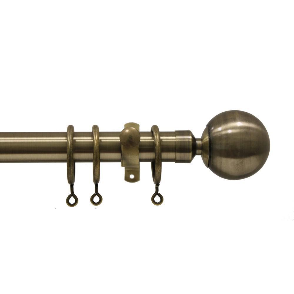 Forge Ball Curtain Pole - Antique B - METAL POLES - Beattys of Loughrea