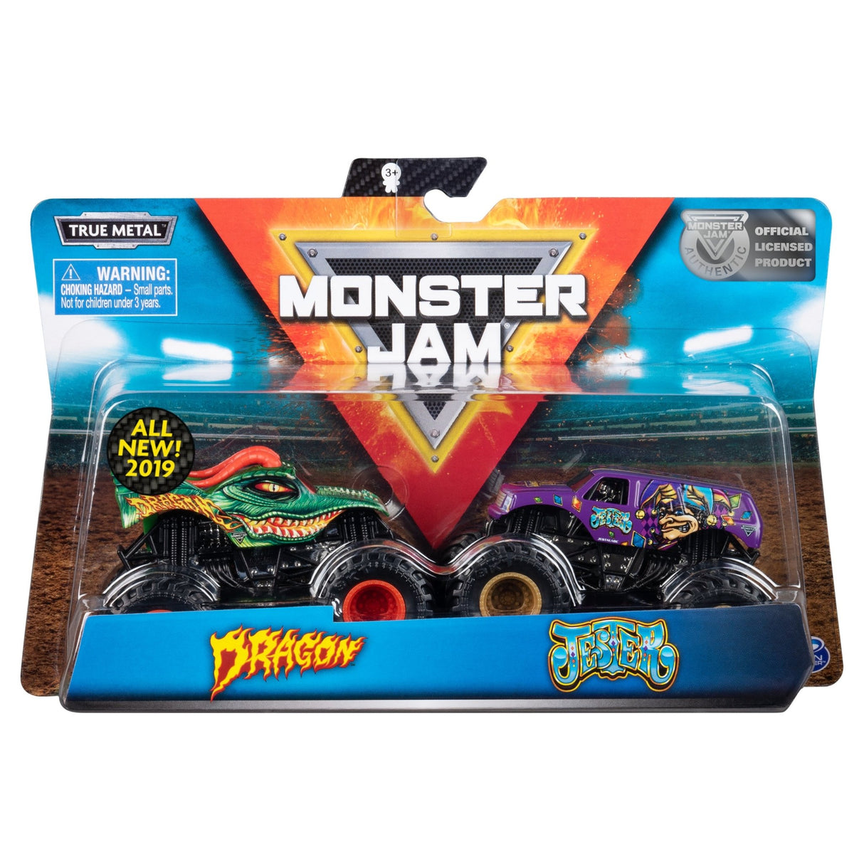Monster Jam 1:64 2Pk Double Down Showdown - CARS/GARAGE/TRAINS - Beattys of Loughrea