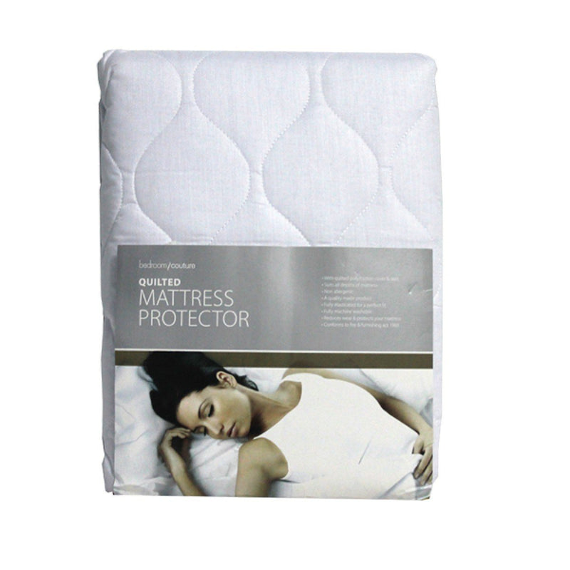 Bedroom Couture Quilted Polycotton Mattress Protector Double - SHEETS/VALANCE/MATTRESS COVER - Beattys of Loughrea