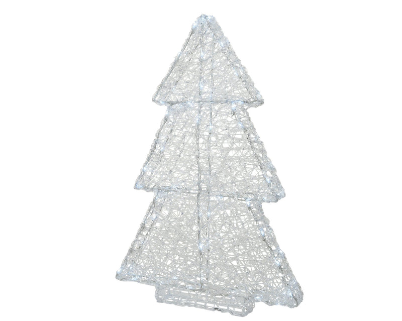 60Led Acrylic Christmas Tree Cool White 60Cm - XMAS LIGHTED OUTDOOR DECOS - Beattys of Loughrea