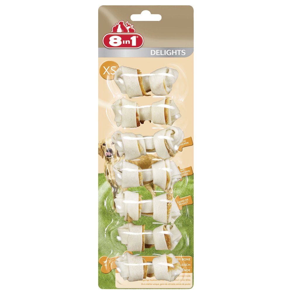 Xs 7 Pieces 8In1 Delights Bones Ta2373 - PET TREATS, SUPPLEMENTS - Beattys of Loughrea