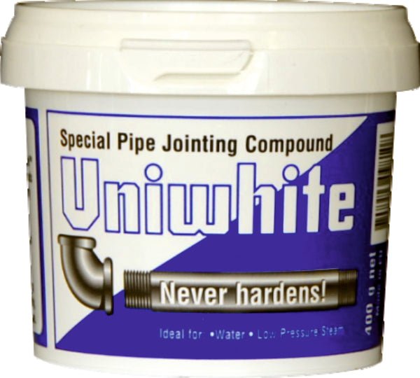 UW400 400Gr White Jointing Compound - PTFE/HEMP/FOLIAC/SOLVENT - Beattys of Loughrea